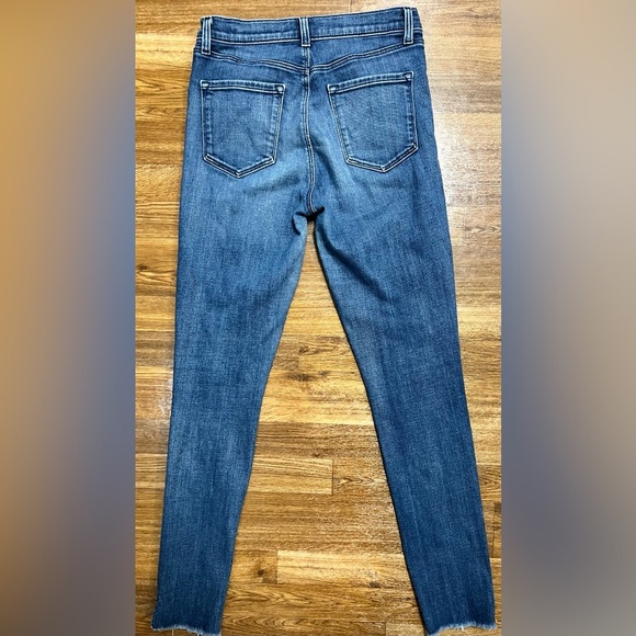 Anthropologie J Brand Maria High Rise skinny Darling raw hem stretch size 27 EUC - Picture 3 of 7